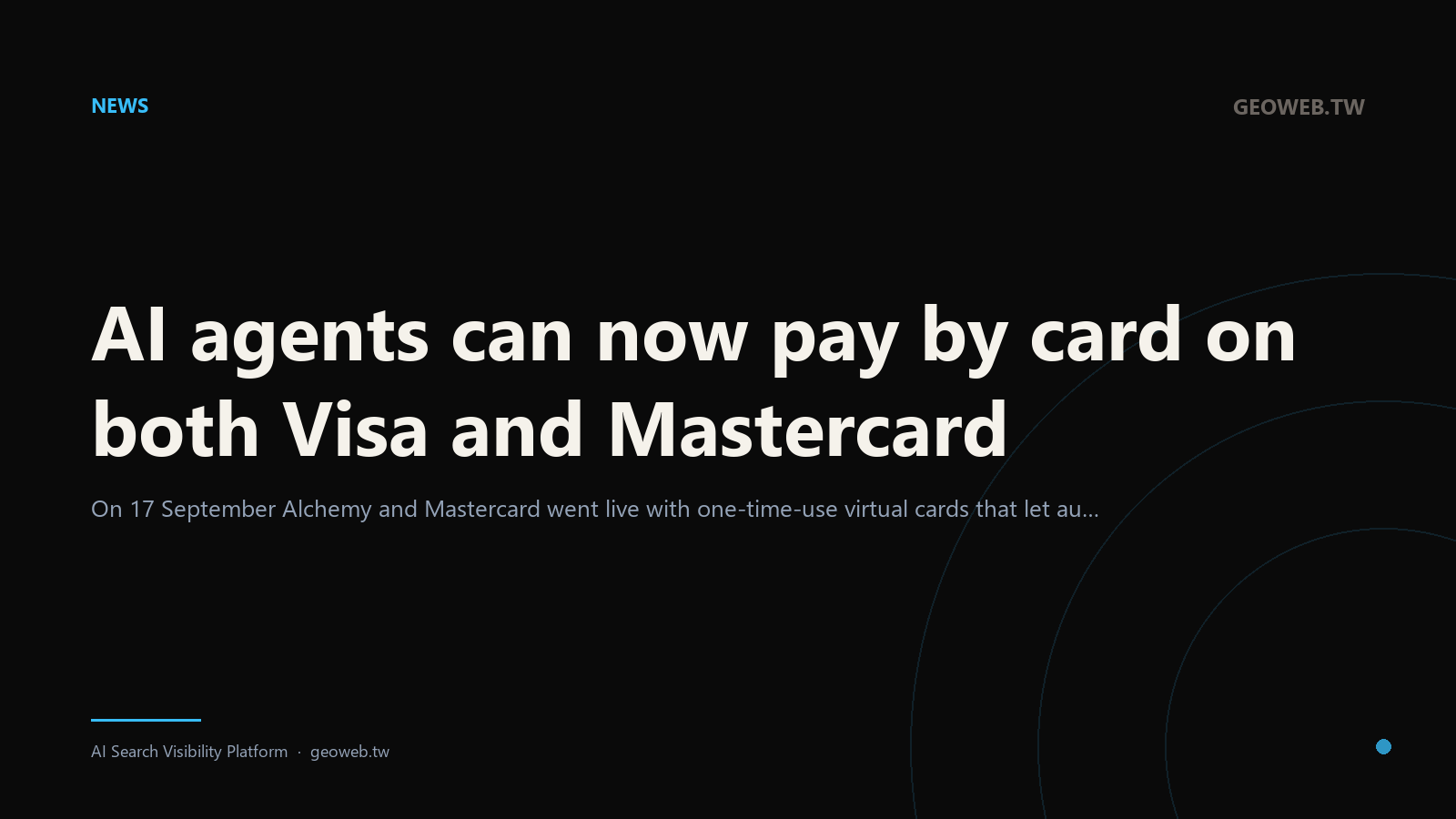 AI agents can now pay by card on both Visa and Mastercard