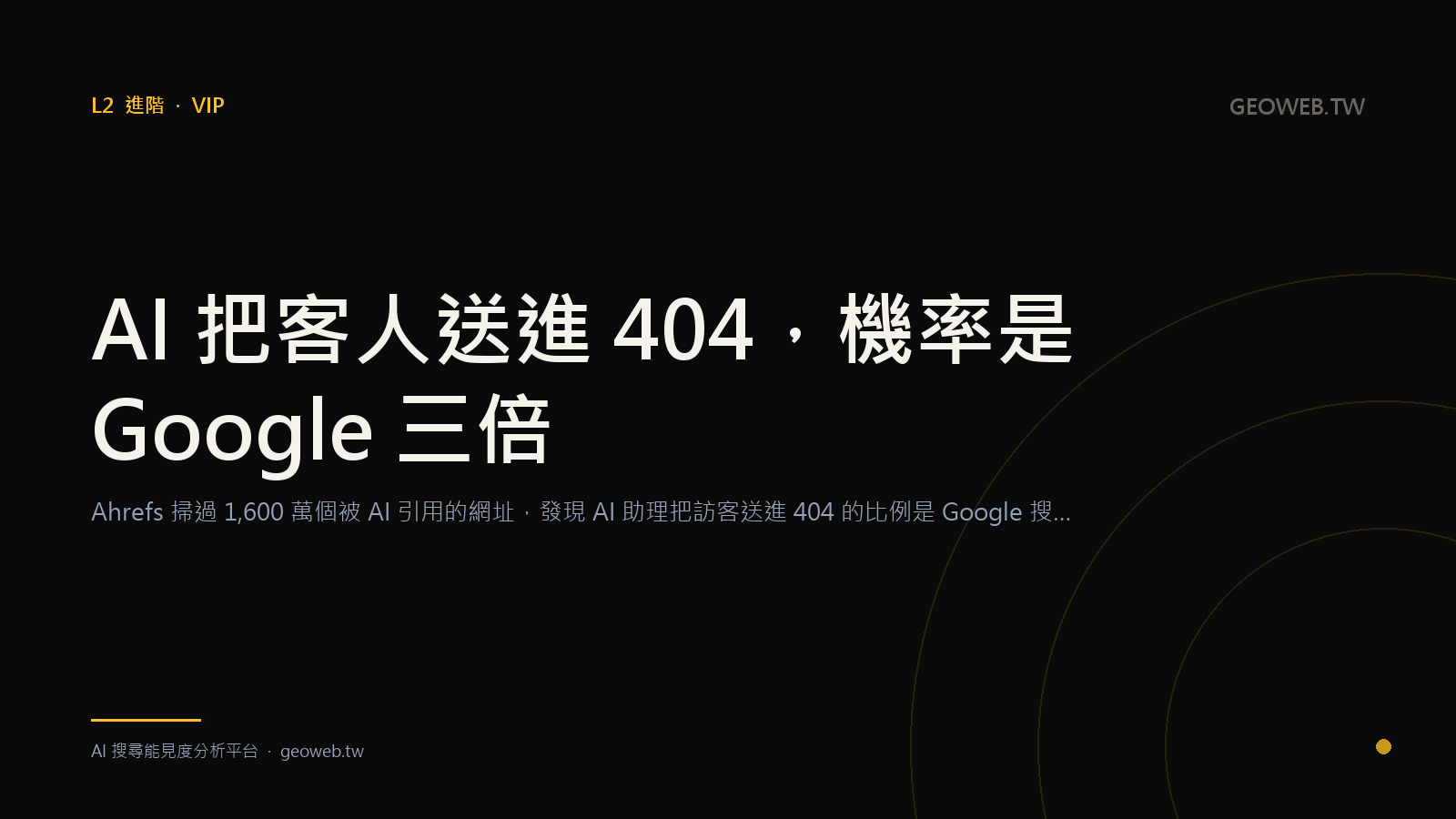 AI 把客人送進 404，機率是 Google 三倍