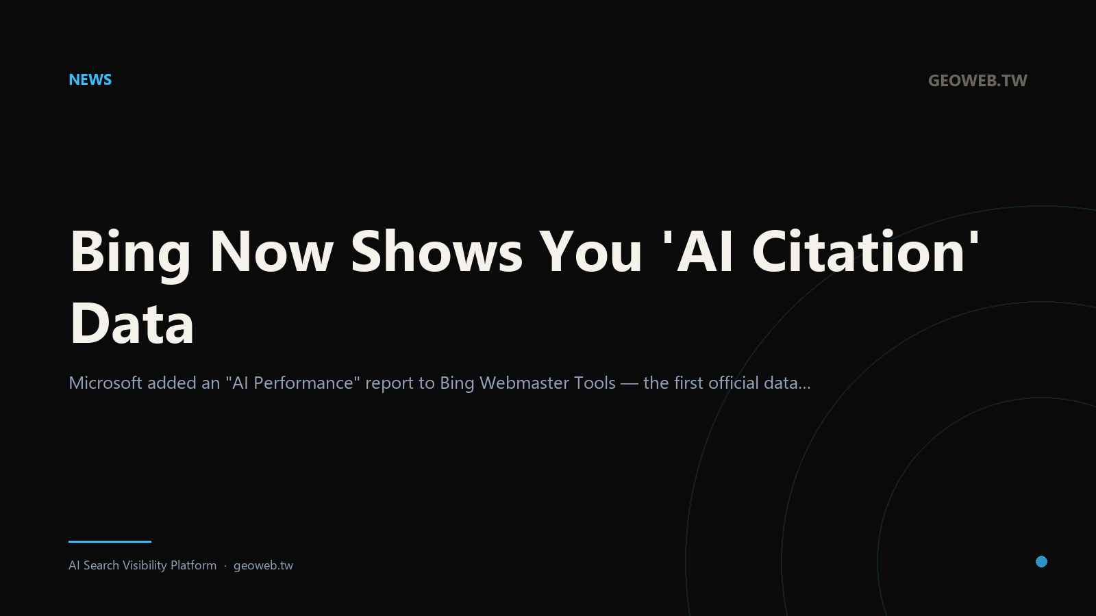 Bing Now Shows You 'AI Citation' Data