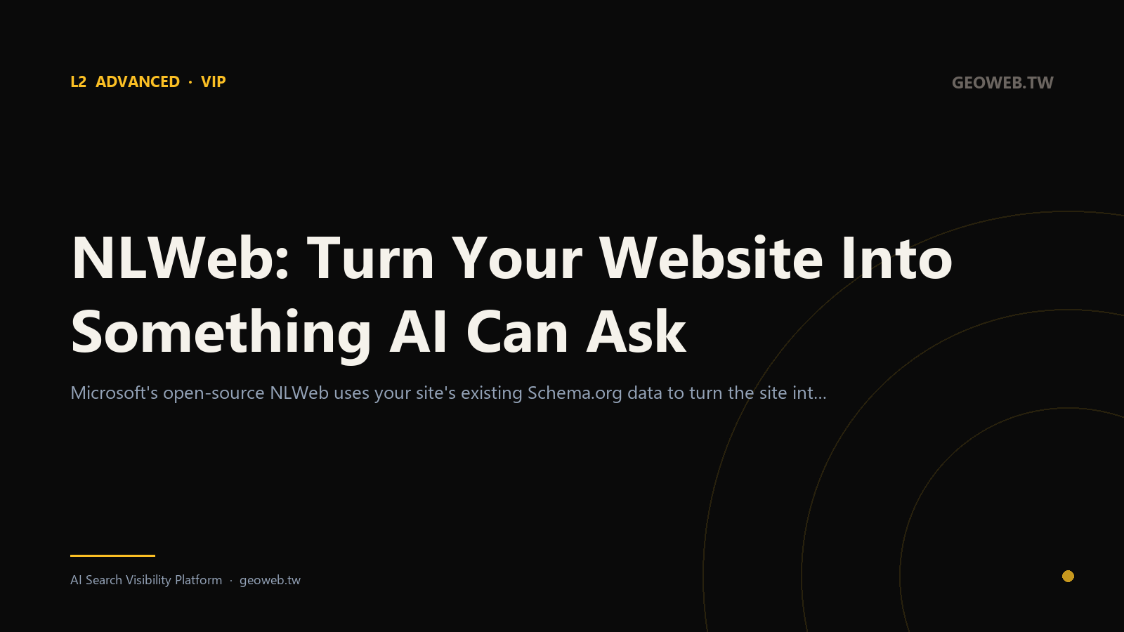 NLWeb: Turn Your Website Into Something AI Can Ask