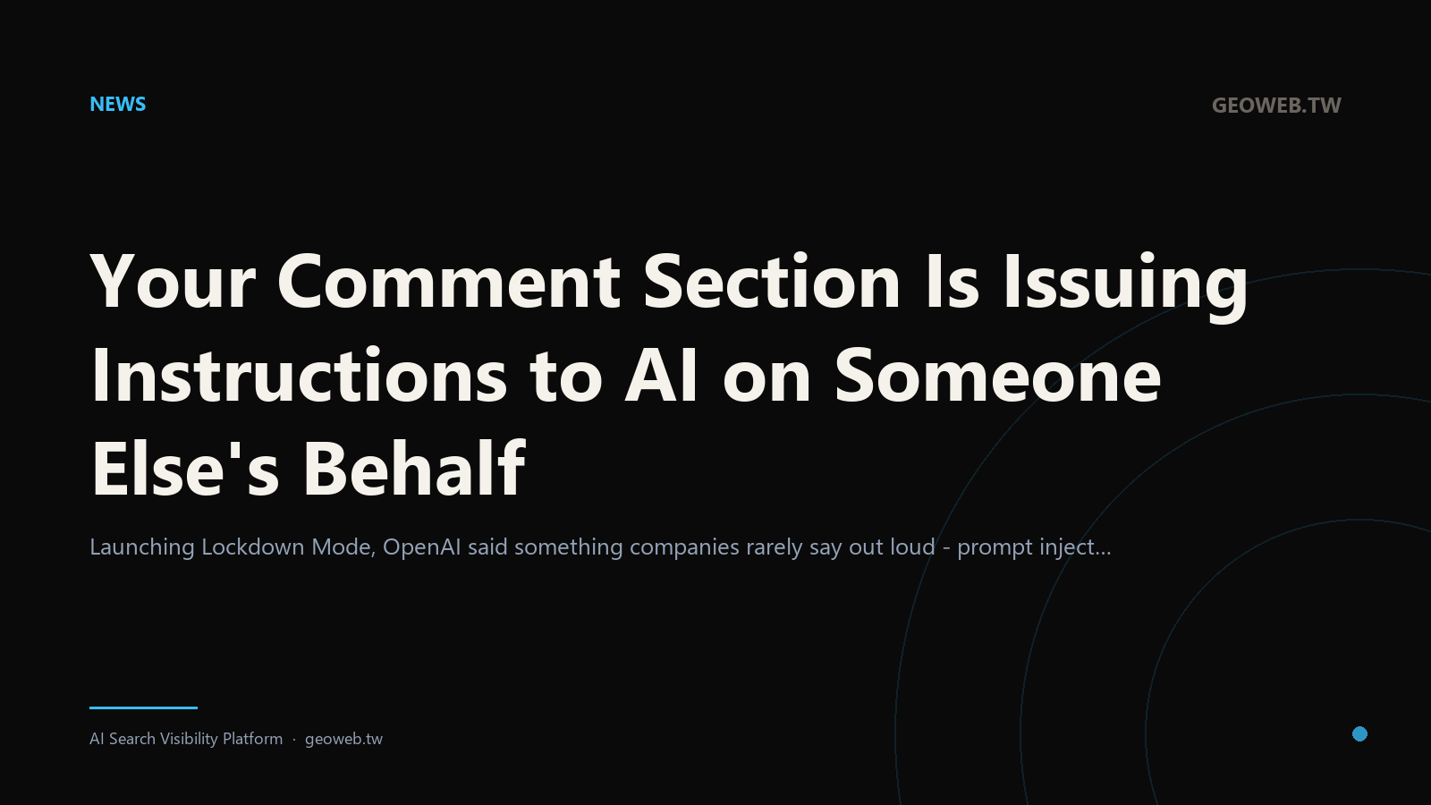 Your Comment Section Is Issuing Instructions to AI on Someone Else's Behalf