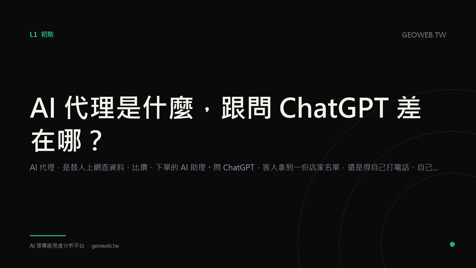 AI 代理是什麼，跟問 ChatGPT 差在哪？